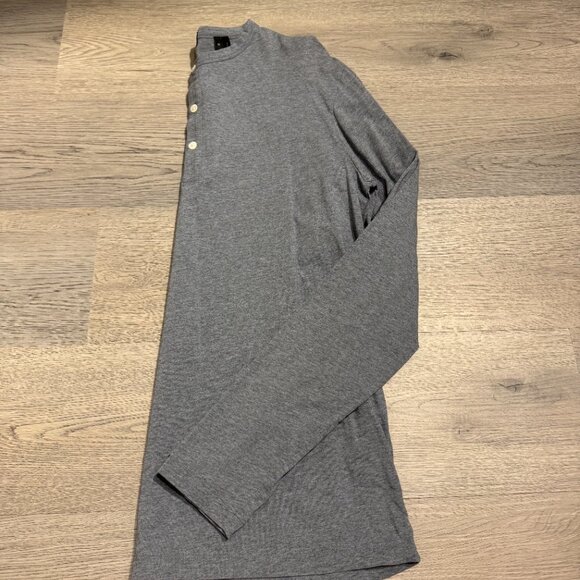 Theory Mens Long Sleeve Shirt Henley - Picture 3 of 3